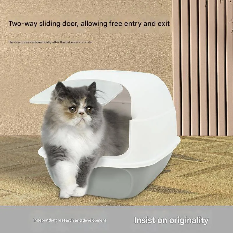 Fully Enclosed Cat Litter Box | Anti-Odor & Easy Clean Design